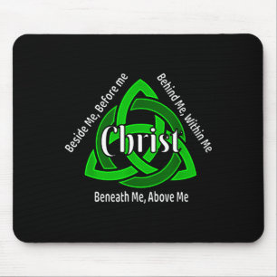 Celtic Trinity Kno St Patricks Prayer Christian Mouse Pad