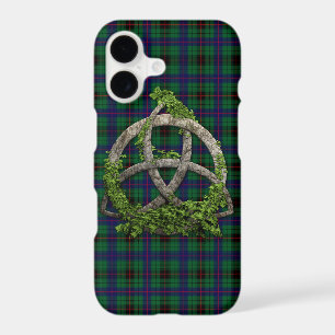 Celtic Trinity Knot And Clan Davidson Tartan
