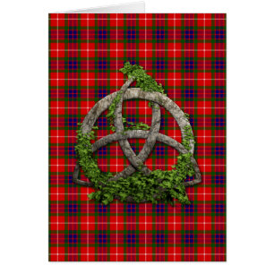 Celtic Trinity Knot And Clan Fraser Tartan
