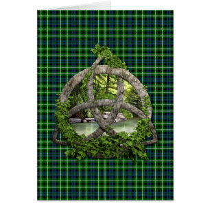 Celtic Trinity Knot And Clan Graham Tartan