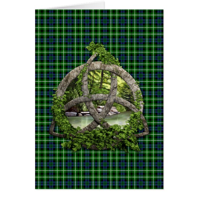 Celtic Trinity Knot And Clan Graham Tartan (Front)