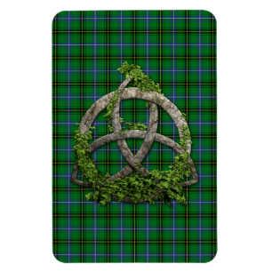 Celtic Trinity Knot And Clan Henderson Tartan Magnet