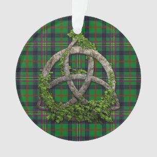 Celtic Trinity Knot And Clan Kennedy Tartan Ornament