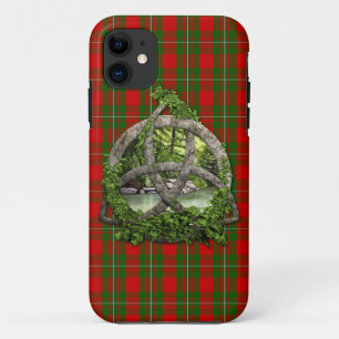 Celtic Trinity Knot And Clan MacGregor Tartan iPhone 11 Case