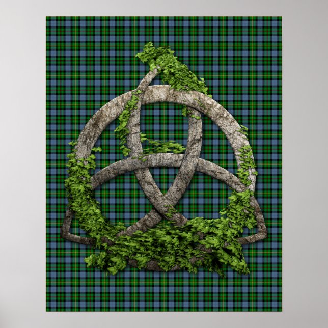 Celtic Trinity Knot And Clan Smith Tartan Poster (Front)