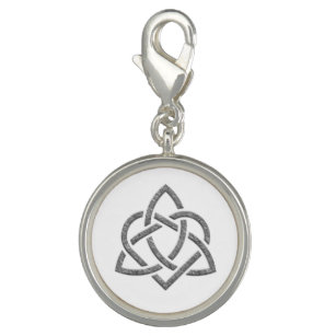 Celtic Trinity Knot and Heart Charm