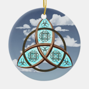 Celtic Trinity Knot Ceramic Ornament