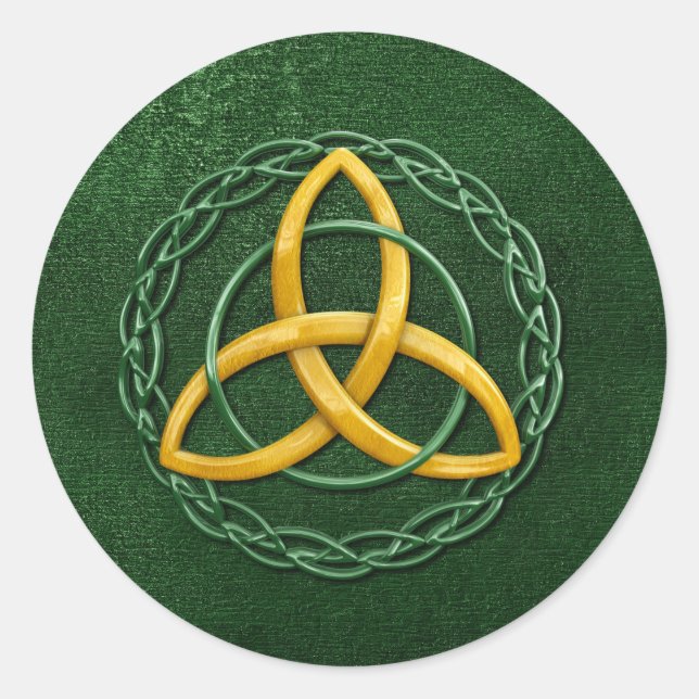 Celtic Trinity Knot Classic Round Sticker (Front)