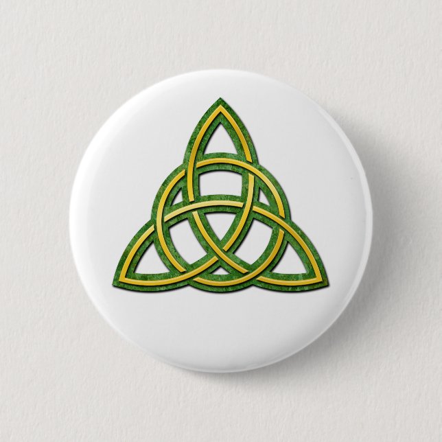 Celtic Trinity Knot or Triquetra Button (Front)