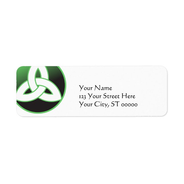 Celtic Trinity Knot Return Address Label (Front)