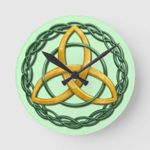 Celtic Trinity Knot Round Clock