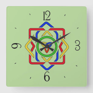 Celtic Trinity Knot Square Wall Clock