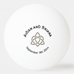 Celtic Trinity Knot Symbol Ping Pong Ball