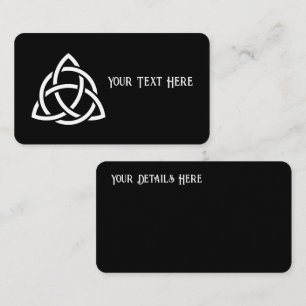 Celtic Trinity Knot Triquetra Symbol Business Card