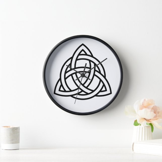 Celtic Trinity Knot Triquetra Symbol Clock (Home)