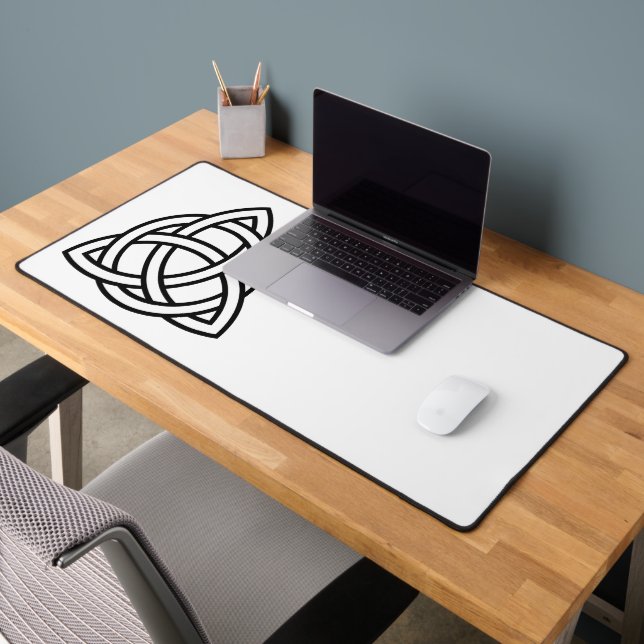 Celtic Trinity Knot Triquetra Symbol Desk Mat (Office 2)
