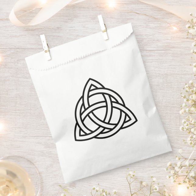 Celtic Trinity Knot Triquetra Symbol Favour Bag (Clipped)