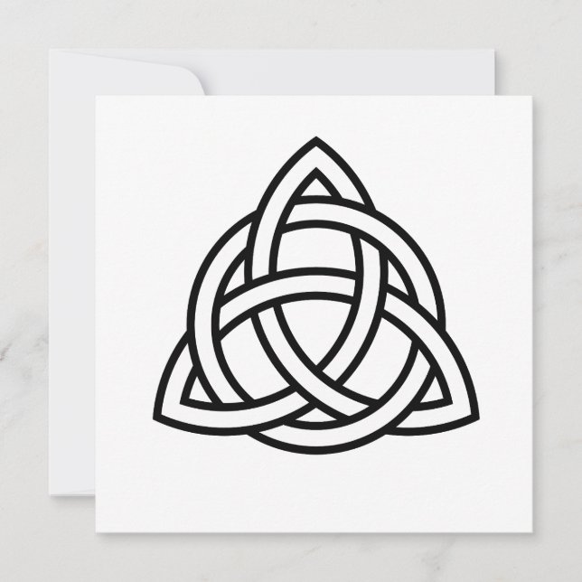 Celtic Trinity Knot Triquetra Symbol Invitation (Front)