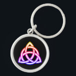 Celtic Trinity Knot Triquetra Symbol Key Ring<br><div class="desc">Also known as the Triquetra,  the trinity knot is commonly associated with earth,  fire,  and air. It represents the mind,  body,  and soul.</div>