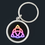 Celtic Trinity Knot Triquetra Symbol Key Ring<br><div class="desc">Also known as the Triquetra,  the trinity knot is commonly associated with earth,  fire,  and air. It represents the mind,  body,  and soul.</div>