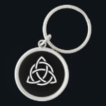 Celtic Trinity Knot Triquetra Symbol Key Ring<br><div class="desc">Also known as the Triquetra,  the trinity knot is commonly associated with earth,  fire,  and air. It represents the mind,  body,  and soul.</div>