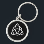 Celtic Trinity Knot Triquetra Symbol Key Ring<br><div class="desc">Also known as the Triquetra,  the trinity knot is commonly associated with earth,  fire,  and air. It represents the mind,  body,  and soul.</div>