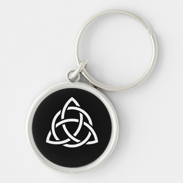 Celtic Trinity Knot Triquetra Symbol Key Ring (Front)