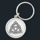 Celtic Trinity Knot Triquetra Symbol Key Ring<br><div class="desc">Also known as the Triquetra,  the trinity knot is commonly associated with earth,  fire,  and air. It represents the mind,  body,  and soul.</div>