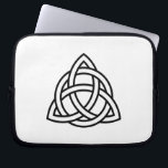 Celtic Trinity Knot Triquetra Symbol Laptop Sleeve<br><div class="desc">Also known as the Triquetra,  the trinity knot is commonly associated with earth,  fire,  and air. It represents the mind,  body,  and soul.</div>