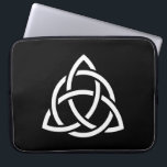 Celtic Trinity Knot Triquetra Symbol Laptop Sleeve<br><div class="desc">Also known as the Triquetra,  the trinity knot is commonly associated with earth,  fire,  and air. It represents the mind,  body,  and soul.</div>