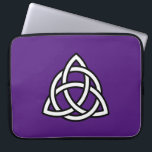 Celtic Trinity Knot Triquetra Symbol Laptop Sleeve<br><div class="desc">Also known as the Triquetra,  the trinity knot is commonly associated with earth,  fire,  and air. It represents the mind,  body,  and soul.</div>