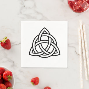 Celtic Trinity Knot Triquetra Symbol Napkin