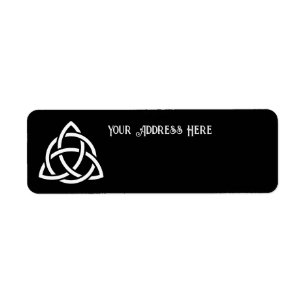 Celtic Trinity Knot Triquetra Symbol Return Address Label