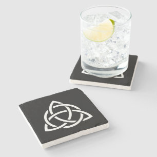 Celtic Trinity Knot Triquetra Symbol Stone Coaster
