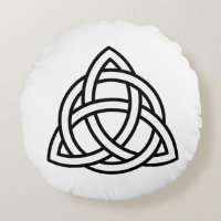 Celtic Trinity Knot Triquetra Symbol Throw Pillow