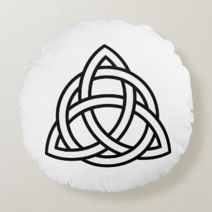 Celtic Trinity Knot Triquetra Symbol Throw Pillow