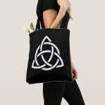 Celtic Trinity Knot Triquetra Symbol Tote Bag<br><div class="desc">Also known as the Triquetra,  the trinity knot is commonly associated with earth,  fire,  and air. It represents the mind,  body,  and soul.</div>