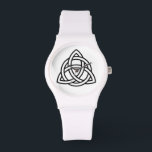 Celtic Trinity Knot Triquetra Symbol Watch<br><div class="desc">Also known as the Triquetra,  the trinity knot is commonly associated with earth,  fire,  and air. It represents the mind,  body,  and soul.</div>