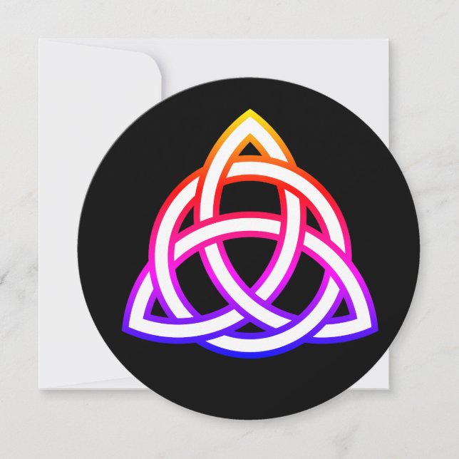 Celtic Trinity Knot Triquetra Wicca Symbol Invitation (Front)