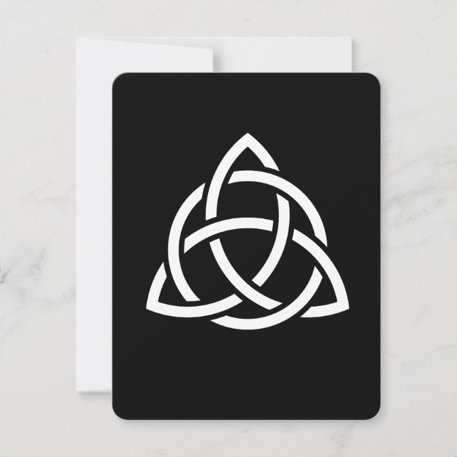 Celtic Trinity Knot Triquetra Wicca Symbol Invitation (Front)