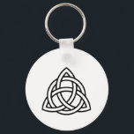 Celtic Trinity Knot Triquetra Wicca Symbol Key Ring<br><div class="desc">Also known as the Triquetra,  the trinity knot is commonly associated with earth,  fire,  and air. It represents the mind,  body,  and soul.</div>