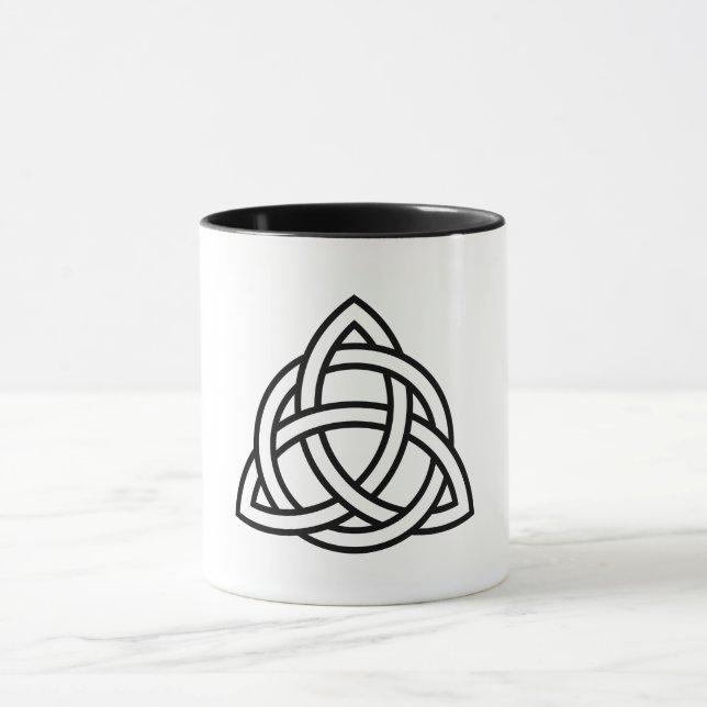 Celtic Trinity Knot Triquetra Wicca Symbol Mug (Center)