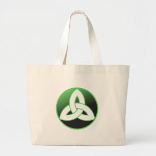 Celtic Trinity Knot Up Large Tote Bag