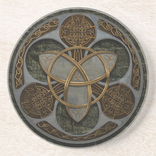 Celtic Trinity Shield Coaster (Front)