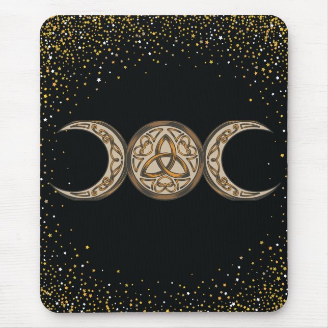 Celtic Triple Moon/Triple Goddess  Mouse Pad (Front)