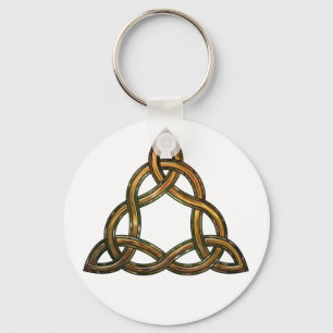 celtic triquetra key ring