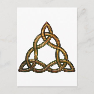 celtic triquetra postcard