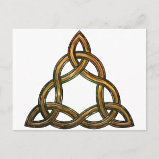 celtic triquetra postcard