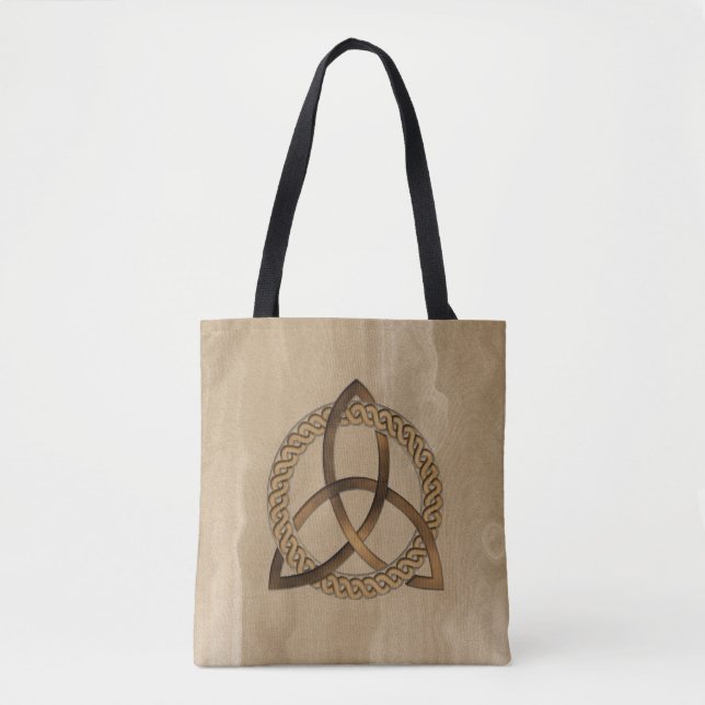 Celtic Triquetra Trinity Knot All Over Print Tote Bag (Front)