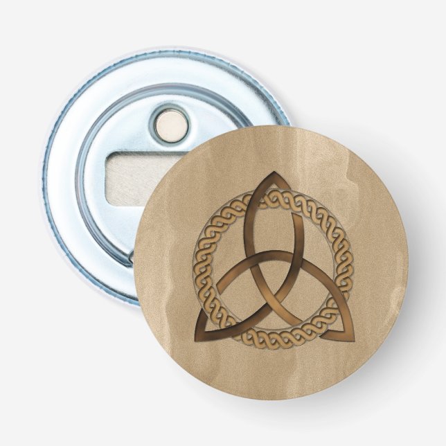 Celtic Triquetra Trinity Knot Bottle Opener (Front)